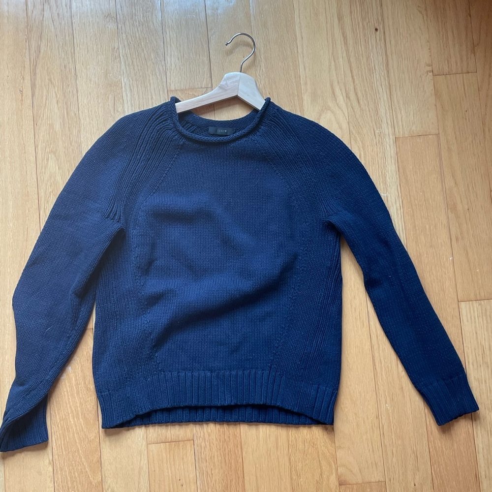 J Crew navy knit sweater